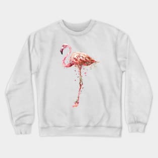 Watercolor American Flamingo Crewneck Sweatshirt